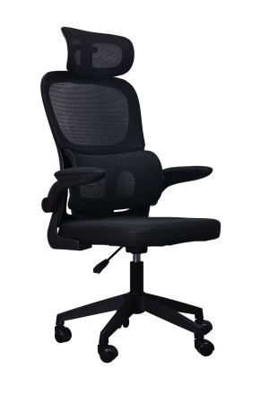 Fotel biurowy Hektor z podparciem lędźwiowym – ergonomiczne krzesło z zagłówkiem