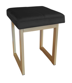 Taboret SOLID tkanina Welur stelaż metalowy STOŁEK LOFT : Kolor Stelaża - Złoty, Kolor tkaniny - VELVET - MG19, Typ tkaniny - Velvet, Wysokość - 45 cm