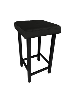 Taboret KLASYK tkanina Welur stelaż metalowy : Kolor Stelaża - Czarny , Kolor tkaniny - VELVET - MG19, Typ tkaniny - Velvet, Wysokość - 60 cm