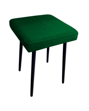 Taboret MAX tkanina Welur stelaż metalowy STOŁEK LOFT : Kolor nogi - Czarna stożek, Kolor tkaniny - VELVET - MG25, Typ tkaniny - Velvet