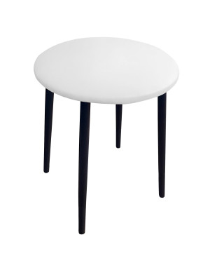 Taboret TRIX stelaż metalowy STOŁEK LOFT : Kolor nogi - Czarna stożek, Kolor tkaniny - EKO-SKÓRA - 10D, Typ tkaniny - Eko-skóra