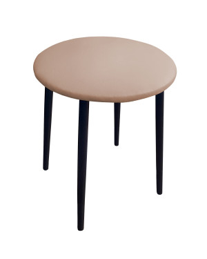 Taboret TRIX stelaż metalowy STOŁEK LOFT : Kolor nogi - Czarna stożek, Kolor tkaniny - EKO-SKÓRA - 11D, Typ tkaniny - Eko-skóra