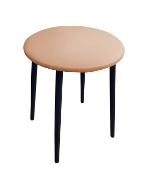 Taboret TRIX stelaż metalowy STOŁEK LOFT : Kolor nogi - Czarna stożek, Kolor tkaniny - EKO-SKÓRA - 14D, Typ tkaniny - Eko-skóra