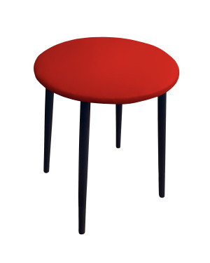 Taboret TRIX stelaż metalowy STOŁEK LOFT : Kolor nogi - Czarna stożek, Kolor tkaniny - EKO-SKÓRA - 15D, Typ tkaniny - Eko-skóra
