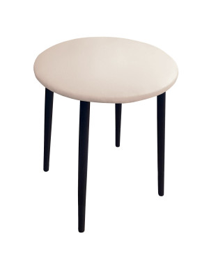 Taboret TRIX stelaż metalowy STOŁEK LOFT : Kolor nogi - Czarna stożek, Kolor tkaniny - EKO-SKÓRA - 18D, Typ tkaniny - Eko-skóra