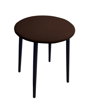 Taboret TRIX stelaż metalowy STOŁEK LOFT : Kolor nogi - Czarna stożek, Kolor tkaniny - EKO-SKÓRA - 19D, Typ tkaniny - Eko-skóra