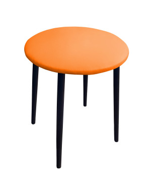 Taboret TRIX stelaż metalowy STOŁEK LOFT : Kolor nogi - Czarna stożek, Kolor tkaniny - EKO-SKÓRA - 20D, Typ tkaniny - Eko-skóra