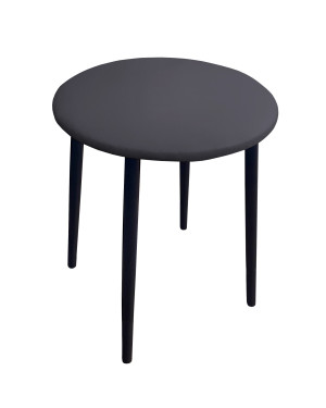 Taboret TRIX stelaż metalowy STOŁEK LOFT : Kolor nogi - Czarna stożek, Kolor tkaniny - EKO-SKÓRA - 23D, Typ tkaniny - Eko-skóra