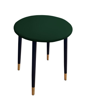 Taboret TRIX stelaż metalowy STOŁEK LOFT : Kolor nogi - Czano-złota stożek, Kolor tkaniny - EKO-SKÓRA - 6D, Typ tkaniny - Eko-skóra