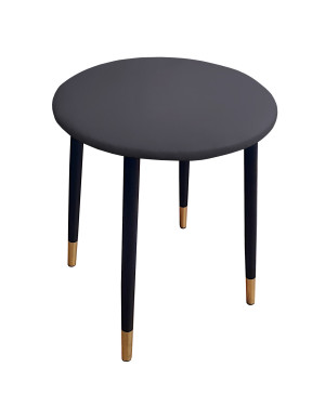 Taboret TRIX stelaż metalowy STOŁEK LOFT : Kolor nogi - Czano-złota stożek, Kolor tkaniny - EKO-SKÓRA - 23D, Typ tkaniny - Eko-skóra
