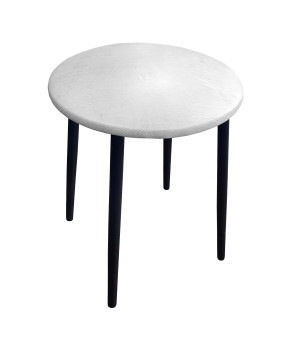 Taboret TRIX stelaż metalowy STOŁEK LOFT : Kolor nogi - Czarna stożek, Kolor tkaniny - SKAJ - AL12, Typ tkaniny - Skaj