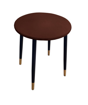 Taboret TRIX stelaż metalowy STOŁEK LOFT : Kolor nogi - Czano-złota stożek, Kolor tkaniny - SKAJ - AL5, Typ tkaniny - Skaj