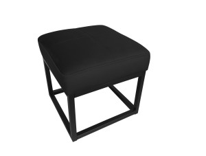 Pufa MAX tkanina Welur loft ławka podnóżek metal : Kolor Stelaża - Czarny , Kolor tkaniny - VELVET - MG19, Typ tkaniny - Velvet