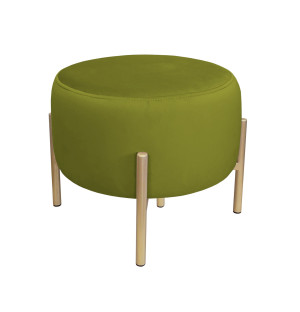 Pufa OLA loft ławka podnóżek metal : Kolor Stelaża - Złoty, Kolor tkaniny - VELVET - BL75, Typ tkaniny - Velvet