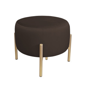 Pufa OLA loft ławka podnóżek metal : Kolor Stelaża - Złoty, Kolor tkaniny - VELVET - MG05, Typ tkaniny - Velvet
