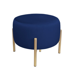 Pufa OLA loft ławka podnóżek metal : Kolor Stelaża - Złoty, Kolor tkaniny - VELVET - MG16, Typ tkaniny - Velvet