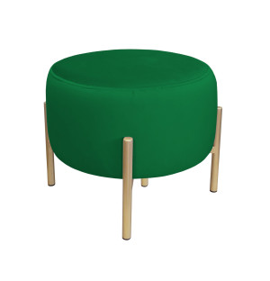 Pufa OLA loft ławka podnóżek metal : Kolor Stelaża - Złoty, Kolor tkaniny - VELVET - MG25, Typ tkaniny - Velvet