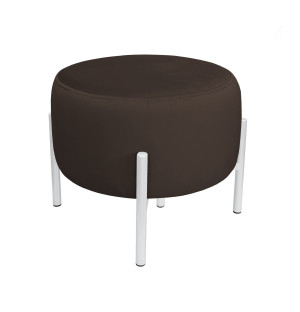 Pufa OLA loft ławka podnóżek metal : Kolor Stelaża - Biały, Kolor tkaniny - VELVET - MG05, Typ tkaniny - Velvet