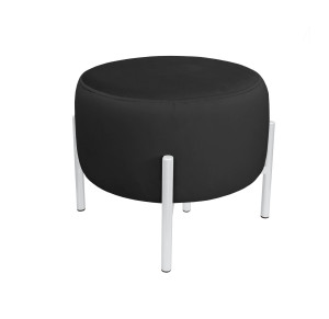 Pufa OLA loft ławka podnóżek metal : Kolor Stelaża - Biały, Kolor tkaniny - VELVET - MG19, Typ tkaniny - Velvet