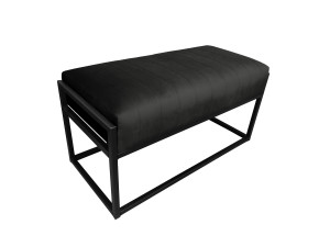 Ławka KAYA tkanina Welur loft ławka metal : Kolor Stelaża - Czarny , Kolor tkaniny - VELVET - MG19, Typ tkaniny - Velvet