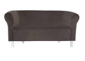 Sofa Milo tkanina Welur : Kolor nogi - Biała, Kolor tkaniny - VELVET - MG05, Typ tkaniny - Velvet, Wysokość nogi - 15 cm