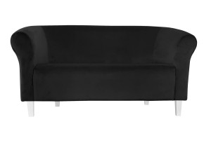 Sofa Milo tkanina Welur : Kolor nogi - Biała, Kolor tkaniny - VELVET - MG19, Typ tkaniny - Velvet, Wysokość nogi - 15 cm