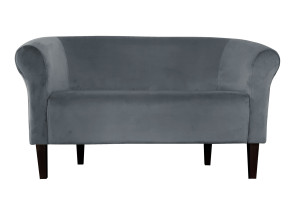 Sofa Milo tkanina Welur : Kolor nogi - Venge, Kolor tkaniny - VELVET - BL14, Typ tkaniny - Velvet, Wysokość nogi - 20 cm