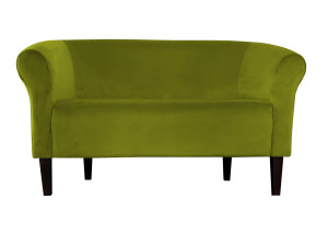 Sofa Milo tkanina Welur : Kolor nogi - Venge, Kolor tkaniny - VELVET - BL75, Typ tkaniny - Velvet, Wysokość nogi - 20 cm