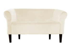 Sofa Milo tkanina Welur : Kolor nogi - Venge, Kolor tkaniny - VELVET - MG50, Typ tkaniny - Velvet, Wysokość nogi - 20 cm