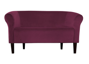 Sofa Milo tkanina Welur : Kolor nogi - Venge, Kolor tkaniny - VELVET - MG02, Typ tkaniny - Velvet, Wysokość nogi - 20 cm