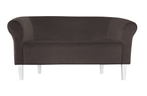 Sofa Milo tkanina Welur : Kolor nogi - Biała, Kolor tkaniny - VELVET - MG05, Typ tkaniny - Velvet, Wysokość nogi - 20 cm