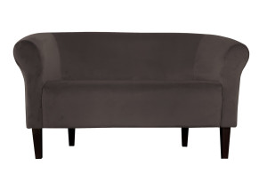 Sofa Milo tkanina Welur : Kolor nogi - Venge, Kolor tkaniny - VELVET - MG05, Typ tkaniny - Velvet, Wysokość nogi - 20 cm