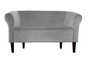 Sofa Milo tkanina Welur : Kolor nogi - Venge, Kolor tkaniny - VELVET - MG17, Typ tkaniny - Velvet, Wysokość nogi - 20 cm