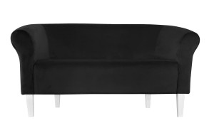 Sofa Milo tkanina Welur : Kolor nogi - Biała, Kolor tkaniny - VELVET - MG19, Typ tkaniny - Velvet, Wysokość nogi - 20 cm