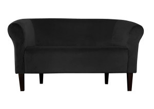 Sofa Milo tkanina Welur : Kolor nogi - Venge, Kolor tkaniny - VELVET - MG19, Typ tkaniny - Velvet, Wysokość nogi - 20 cm