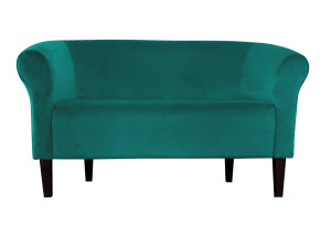 Sofa Milo tkanina Welur : Kolor nogi - Venge, Kolor tkaniny - VELVET - MG20, Typ tkaniny - Velvet, Wysokość nogi - 20 cm