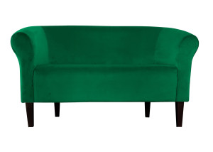 Sofa Milo tkanina Welur : Kolor nogi - Venge, Kolor tkaniny - VELVET - MG25, Typ tkaniny - Velvet, Wysokość nogi - 20 cm