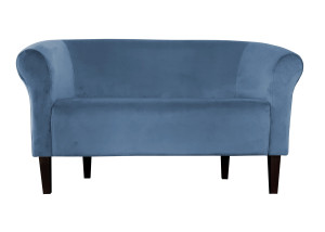 Sofa Milo tkanina Welur : Kolor nogi - Venge, Kolor tkaniny - VELVET - MG33, Typ tkaniny - Velvet, Wysokość nogi - 20 cm