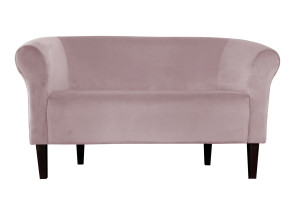 Sofa Milo tkanina Welur : Kolor nogi - Venge, Kolor tkaniny - VELVET - MG55, Typ tkaniny - Velvet, Wysokość nogi - 20 cm