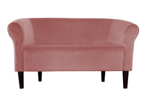 Sofa Milo tkanina Welur : Kolor nogi - Venge, Kolor tkaniny - VELVET - MG58, Typ tkaniny - Velvet, Wysokość nogi - 20 cm