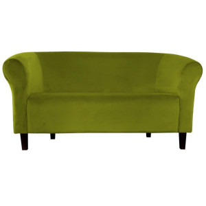 Sofa Milo tkanina Welur : Kolor nogi - Venge, Kolor tkaniny - VELVET - BL75, Typ tkaniny - Velvet, Wysokość nogi - 15 cm