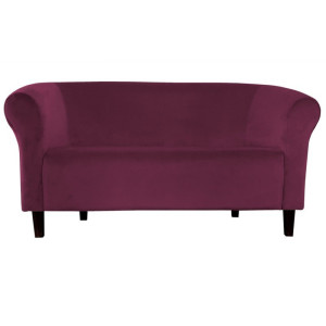 Sofa Milo tkanina Welur : Kolor nogi - Venge, Kolor tkaniny - VELVET - MG02, Typ tkaniny - Velvet, Wysokość nogi - 15 cm