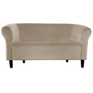 Sofa Milo tkanina Welur : Kolor nogi - Venge, Kolor tkaniny - VELVET - MG09, Typ tkaniny - Velvet, Wysokość nogi - 15 cm