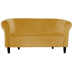 Sofa Milo tkanina Welur : Kolor nogi - Venge, Kolor tkaniny - VELVET - MG15, Typ tkaniny - Velvet, Wysokość nogi - 15 cm
