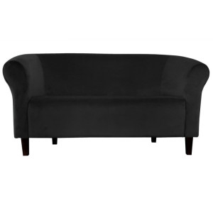 Sofa Milo tkanina Welur : Kolor nogi - Venge, Kolor tkaniny - VELVET - MG19, Typ tkaniny - Velvet, Wysokość nogi - 15 cm