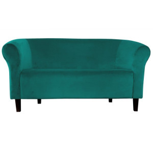 Sofa Milo tkanina Welur : Kolor nogi - Venge, Kolor tkaniny - VELVET - MG20, Typ tkaniny - Velvet, Wysokość nogi - 15 cm
