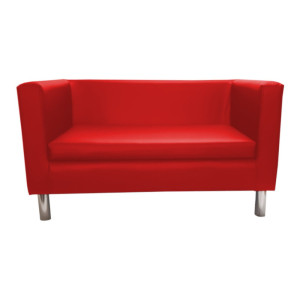 Sofa Monaco : Kolor nogi - Chrom, Kolor tkaniny - EKO-SKÓRA - 15D, Typ tkaniny - Eko-skóra , Wysokość nogi - 15 cm