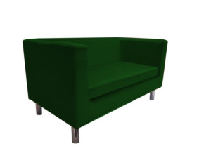 Sofa Monaco : Kolor nogi - Chrom, Kolor tkaniny - 9 MIKROFAZA, Typ tkaniny - Mikrofaza, Wysokość nogi - 15 cm
