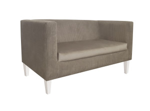 Sofa Monaco : Kolor nogi - Biała, Kolor tkaniny - Paros2/Poso2, Typ tkaniny - Kronos/Poso, Wysokość nogi - 15 cm
