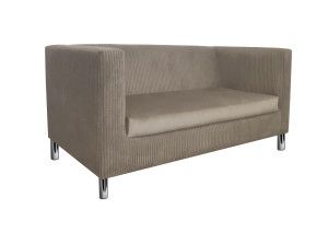 Sofa Monaco : Kolor nogi - Chrom, Kolor tkaniny - Paros2/Poso2, Typ tkaniny - Kronos/Poso, Wysokość nogi - 15 cm